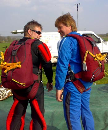 HArtmut Kolb und Rüdiger Hartmann, AeC Walldorf Abt. Fallschirmsport